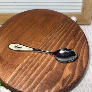 TEXAS Opal Like Handle Vintage Souvenir Spoon